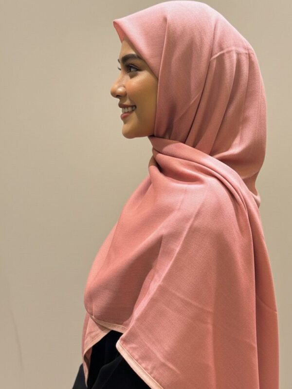 Plain Square Scarfs - Baby Pink