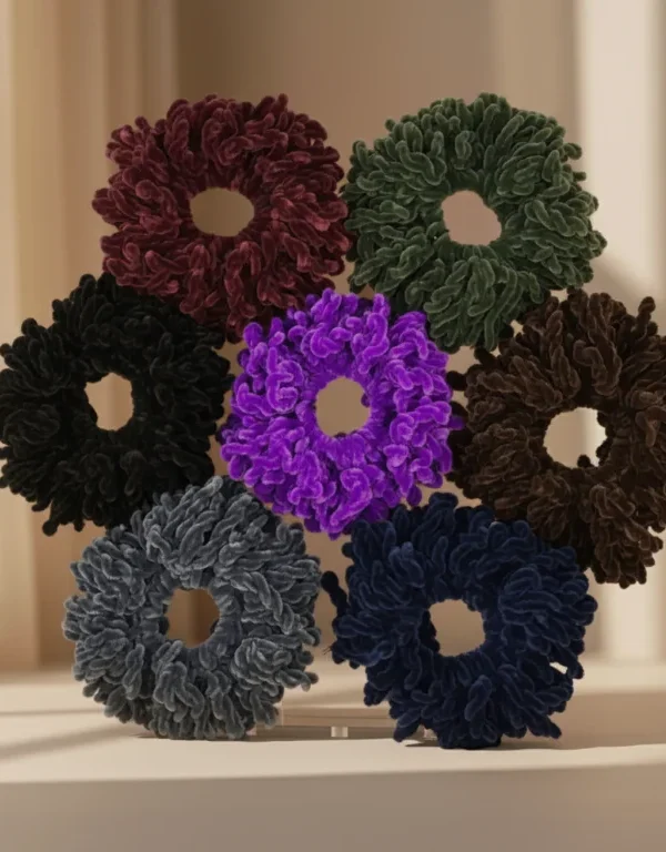 Velvet Scrunchie - Blue
