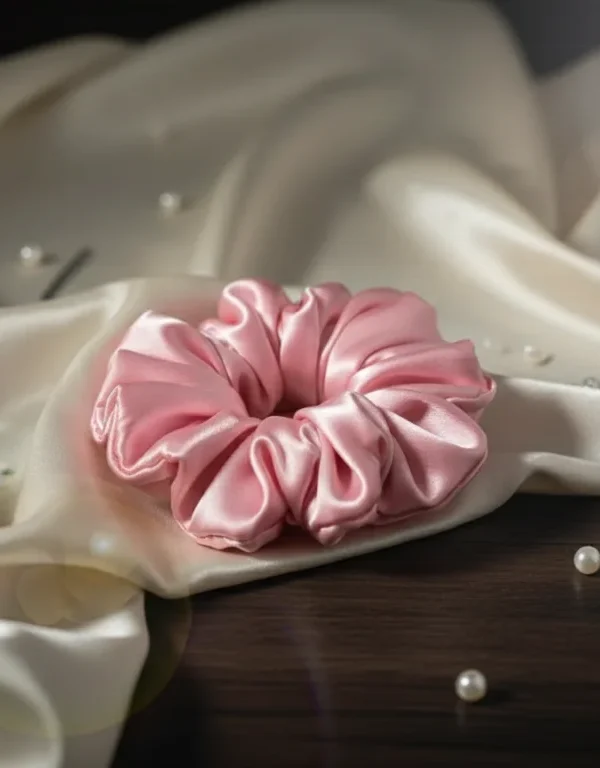 Satin Scrunchie - Brown