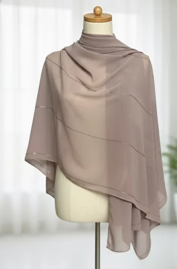 Triline Chiffon Diamond Stoles